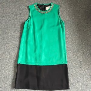 One piece dress with rhinestones